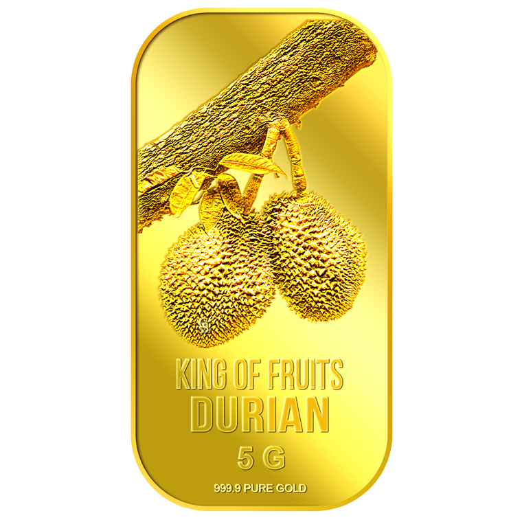 5g King of Fruits Durian (Series 1) Gold Bar