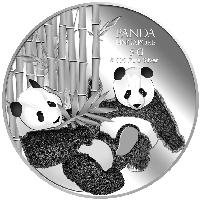 5g SG Giant Panda (Series 2) Silver Medallion