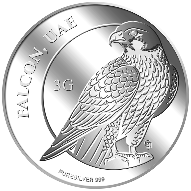 3g Falcon, UAE Silver Medallion