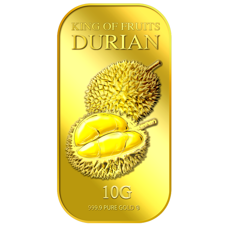 10g King of Fruits Durian (Series 2) Gold Bar